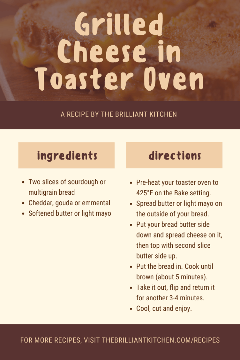 How to Make Grilled Cheese in a Toaster Oven
