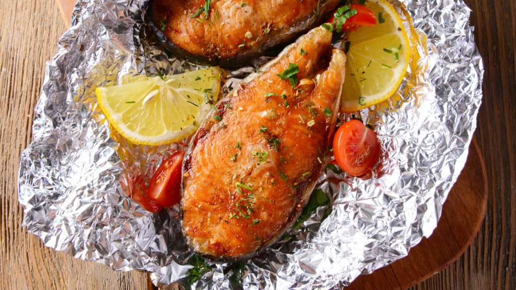 Toaster oven baked fish