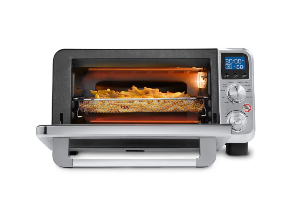 EO141164M DeLonghi Toaster Oven with food