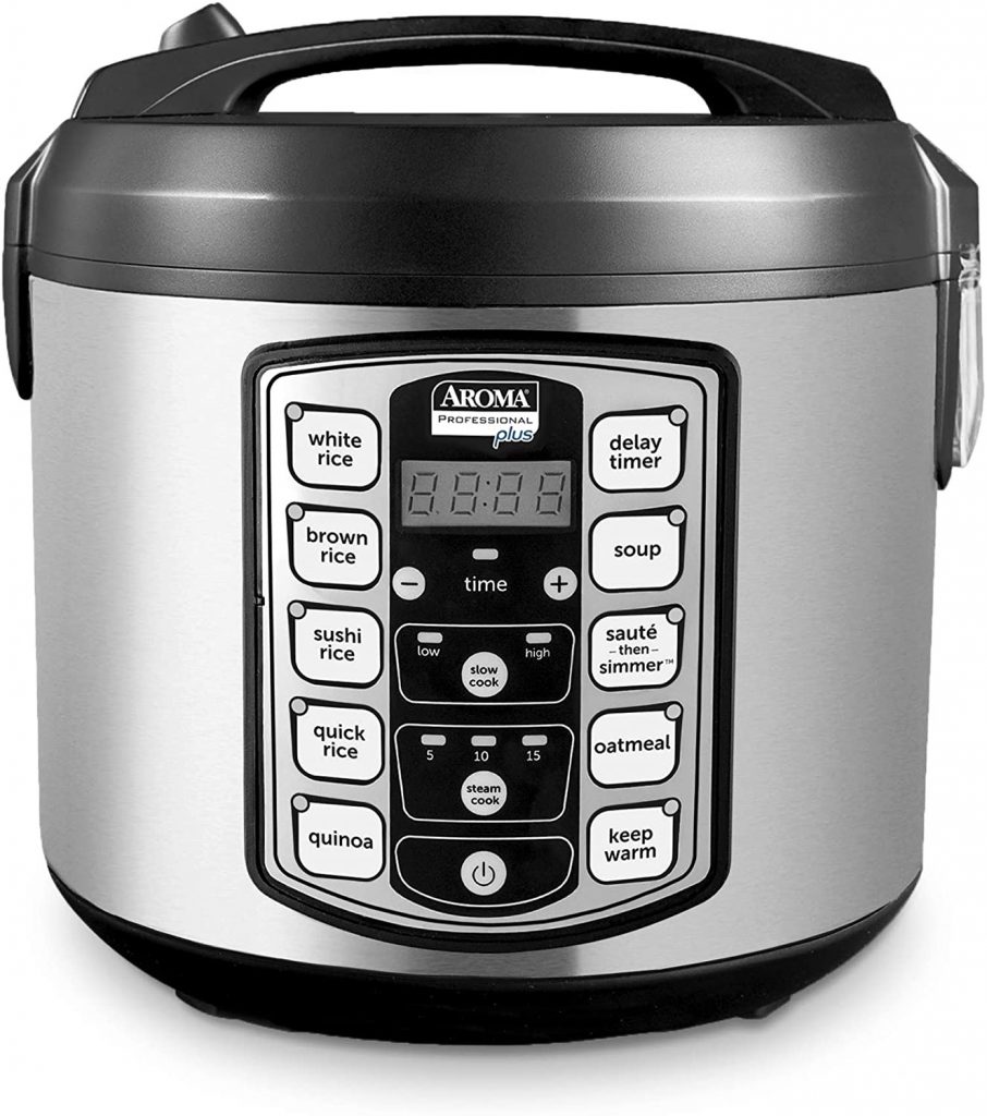 AROMA Digital Rice Cooker, 4-Cup (Uncooked) / 8-Cup (Cooked), Steamer,  Grain Cooker, Multicooker, 2 Qt, Stainless Steel Exterior, ARC-914SBD -  Yahoo Shopping