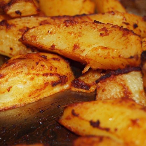 Fried Potatoes Baked in a Toaster Oven