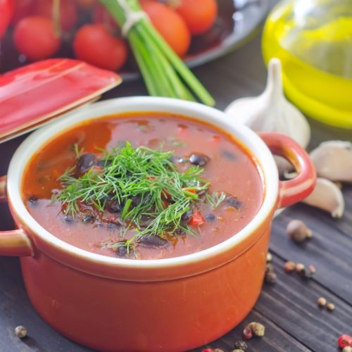 Vegetable Bean Chili from a Toaster Oven