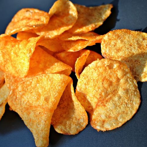 Air fryer BBQ Potato Chips