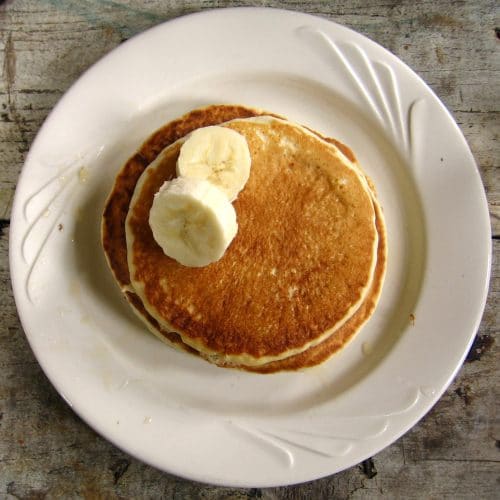 Banana pancakes with Bisquick