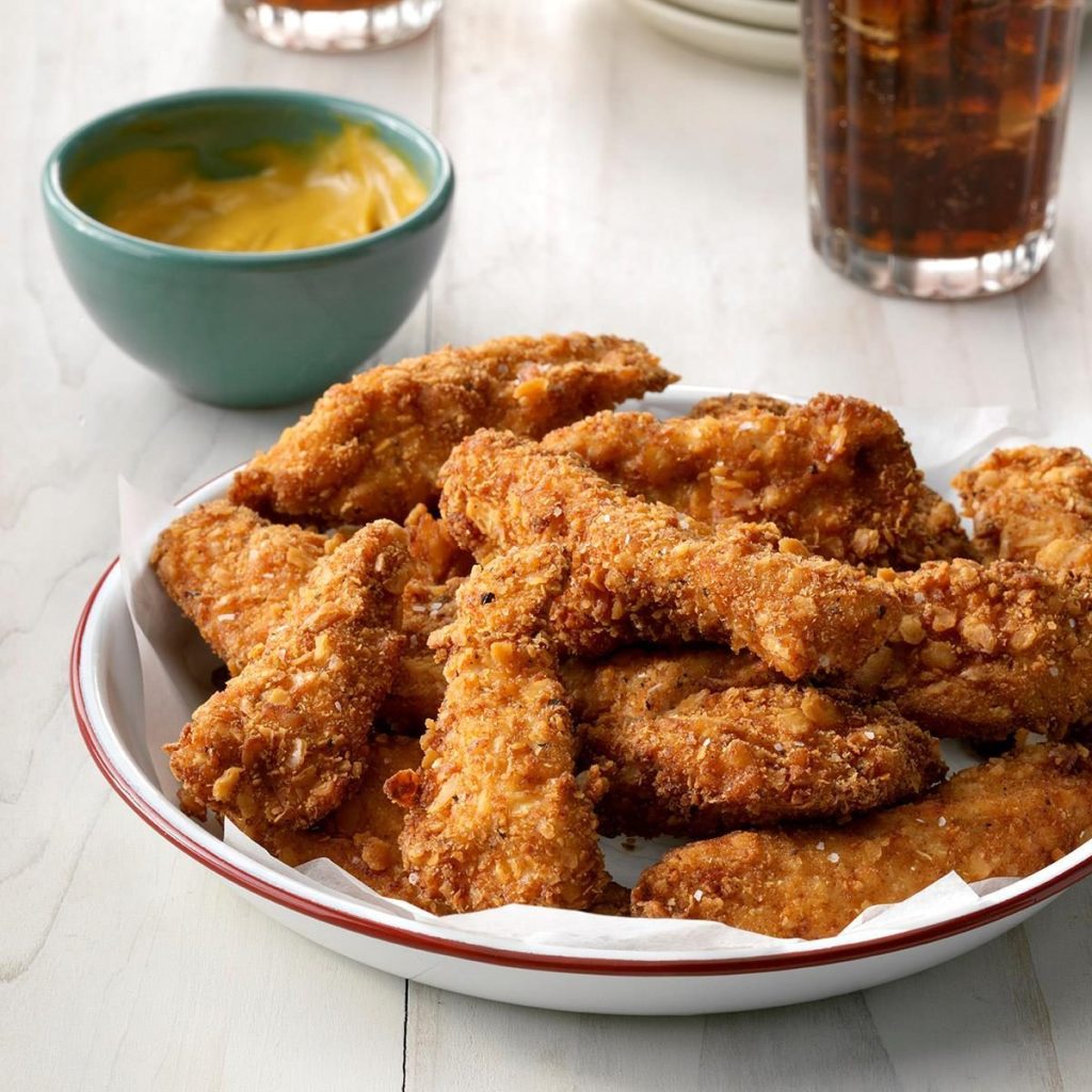 Frozen Grilled Chicken Strips in the Air fryer