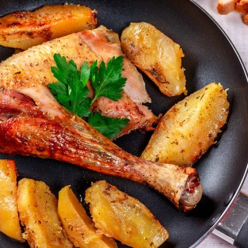 Make easy chicken and potatoes in the slow cooker