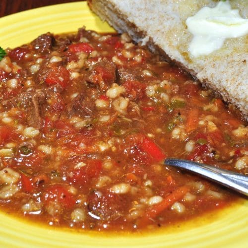 Savor the Beef Barley Soup Pioneer Woman