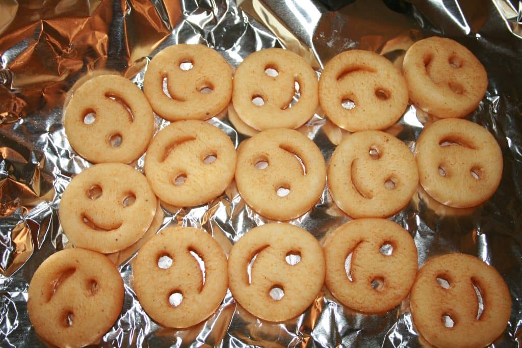 Smiley Fries Using Air Fryer