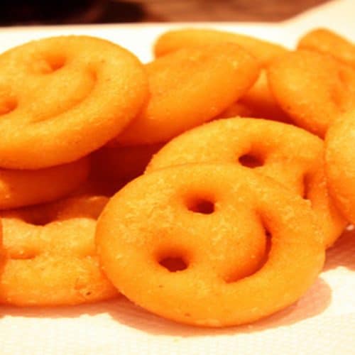 Smiley Fries Using Air Fryer