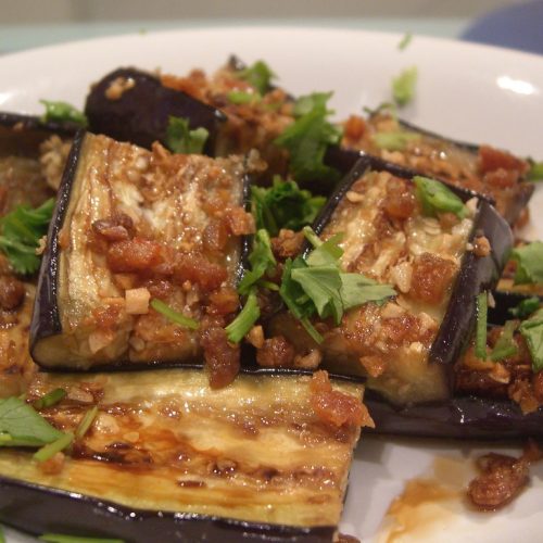 eggplant in the microwave