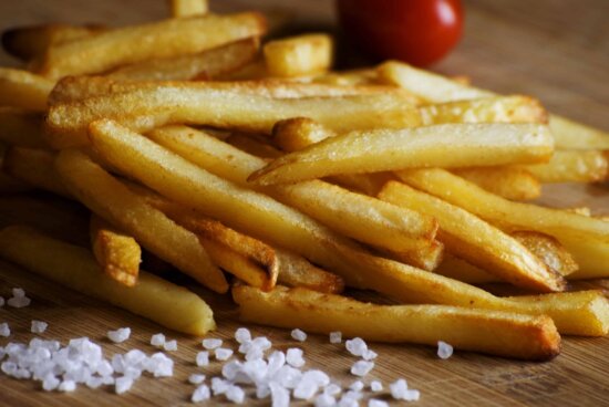 french fries using Microwave