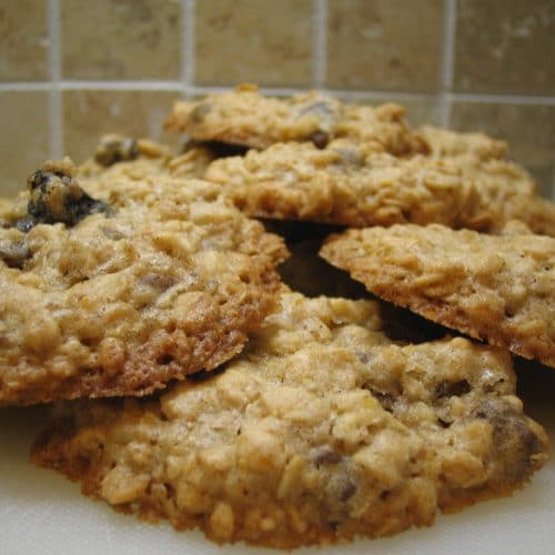 microwave oatmeal cookie