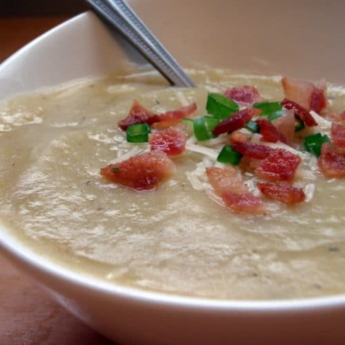 Make Potato Leek Soup using Slow Cooker