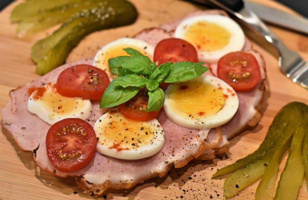 Cottage Ham and Eggs from a Toaster Oven 1