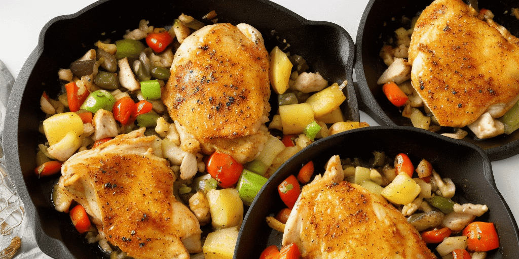 28 Homemade Chicken Skillet Recipes