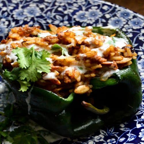 Stuffed Poblano Peppers