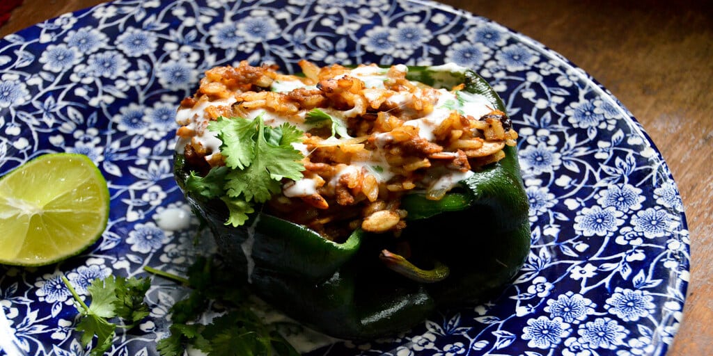 Stuffed Poblano Peppers